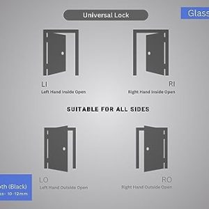 Smart Glass Door Lock with 6 Unlocking Modes