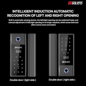 Smart Glass Door Lock - 6-in-1 Access