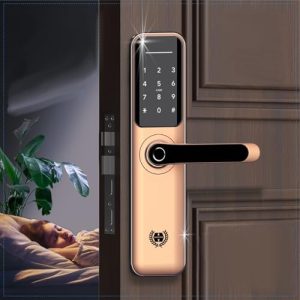 Smart Door Lock - Rose Gold Elegance