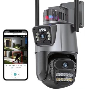 Outdoor 6MP WiFi CCTV with 360° View