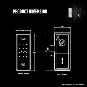 Sleek PIN Lock for Secure Doors